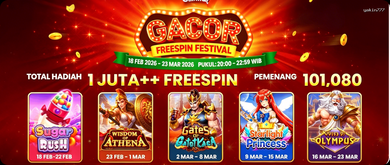 Login yakin777 Sekarang Bonus Melimpah